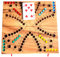 Tock Tock Knobelholz Brettspiel für 4 Spieler Gesellschaftsspiel mit Spielkarten für Einzel Spieler oder Teams spannendes Klappspiel aus Holz