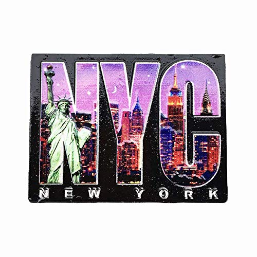 USA New York 3D-Souvenir-Kühlschrankmagnet, Geschenk, handgefertigt, Heim- und Küchendekoration, New York Kühlschrankmagnet-Kollektion