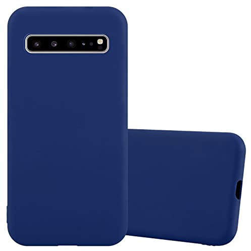 Cadorabo Hülle kompatibel mit Samsung Galaxy S10 5G Schutzhülle TPU Silikon Case Candy Design Slim Kratzfest Weiche Gummi mit Rundumschutz Case Hülle für Galaxy S10 5G in Blau