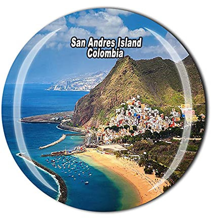 San Andres Island Kolumbien Kühlschrankmagnet, Souvenir, Geschenk, Kühlschrank-Magnet-Sticker-Kollektion