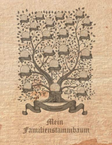 Mein Familienstammbaum: Arbeitsbuch für Hobby Ahnenforschung für mehrere Generationen, Familien Stammbaum, Ahnentafel und Familiengeschichte für ... & Rechercheprotokolle, Genealogie