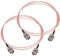 Boobrie 2 x RG316 BNC Cavo BNC Maschio a BNC Maschio Cavo 1M BNC a BNC Maschio Cavo Bassa Perdita Cavo Coassiale 50 Ohm BNC Cavo HD-SDI per segnali video CCTV