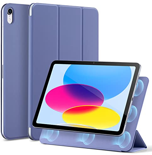 ESR for iPad 10th Generation Case 2022 10.9 inch, Rebound Magnetic Case, Convenient Magnetic Attachment, Two-Way Trifold Stand, Lightweight Protection, Auto Sleep/Wake, Silky-Smooth Cover, Lavender