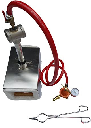 LSMIITTH Propane Gas Forge Burner Melting Furnace Blacksmith Knife Making Gas Burner