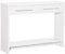 HOMCOM Konsolentisch Beistelltisch Sideboard mit 2 Schubladen Flurtisch mit Kippschutz Sofatisch für Wohnzimmer Flur Eingang modernes Design Spanplatte Weiß 101,6 x 28 x 76,2cm