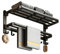 Yariwiz Porte-serviettes mural noir mat sans perçage ni vis, salle de bain, douche longueur 61 cm, double barre de serviette avec étagère porte-serviettes d'hôtel B0502-MB