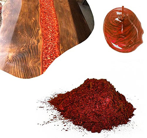 Resin Pro Pigments Sahara pour résine époxy, poudre de mica 10g pour travaux d'époxy, revêtements, plans de travail, tables, bricolage, arts et métiers, effet de mouvement (Or riche)