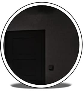 A ARTFORMA Round Backlit LED 55cm Mirror Battery Operated Powered L076 Cool white Light Wall Mounted Circular Oval Decorative Light Up Circle Bathroom