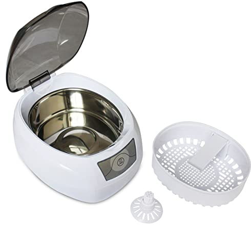 HACLEN 750Ml Ultrasonic Jewelry Cleaner, Portable Ultrasonic Glasses Cleaner with Digital Timer Ultrasonic Cleaner for Eyeglasses, Rings, Coins