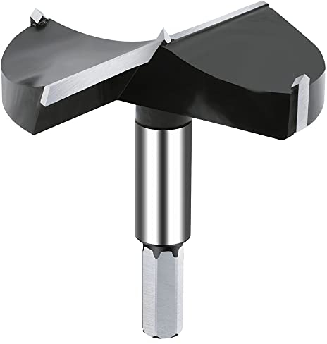 NICAVKIT 100mm Punte Trapano Forstner in acciaio al tungsteno, Forstner Drill Bit per legno, Punta Forstner Per Legno In Lega premium Per Forare Legno, Compensato, Plastica
