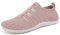 Merdoo Barefoot Shoes Femme Homme Semelle Zéro Drop Chaussures Pieds Nus Ete Respirantes Fitness Sneakers Confort Chaussures de Marche Basket Trail Chaussures Minimalistes Unisexe Rose 37EU