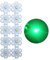 LED-Chip-Glühbirne, 3V 3W grüne Hochleistungs-LED-Perlen, LED-Modul, Pixel, grünes Licht, kleine LEDs, Lampon, Aluminium-Kühlkörper, Leiterplatte, LED-Glühbirne für Pin-Spot-Licht-Flutlicht (10 Stück)