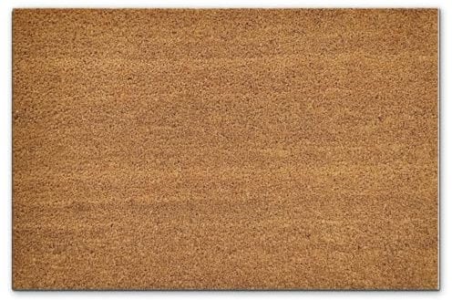 Amago home Kokosmatte Fußmatte Türvorleger Schmutzfangmatte viele Größen rutschfest Latexrücken Größe 50 x 80 cm, Farbe ohne Motiv
