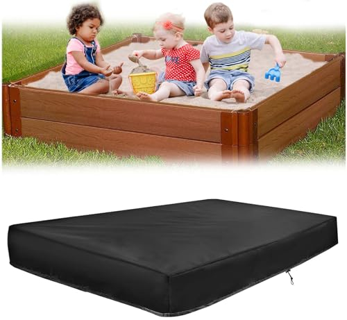 Copertura per Sabbiera Impermeabile, 150x150cm Copertura per Sandbox Copertura per Sabbiera con Coulisse Telo di Copertura per Sabbiera, per Sabbiera, Piscina, Giardino (150)