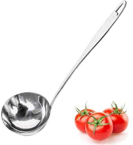 Suppenkelle Edelstahl - Schöpflöffel Edelstahl, Schöpfkelle zum Servieren und Schöpfen von Suppen und Eintöpfen, Suppenkelle Groß für Hotel zu Hause Restaurant Küche