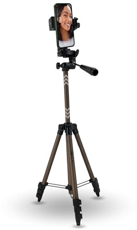 TronicXL 105cm Handy Stativ drehbar Smartphone Halterung Ständer Tripod Handy hoch Foto Video höhenverstellbar