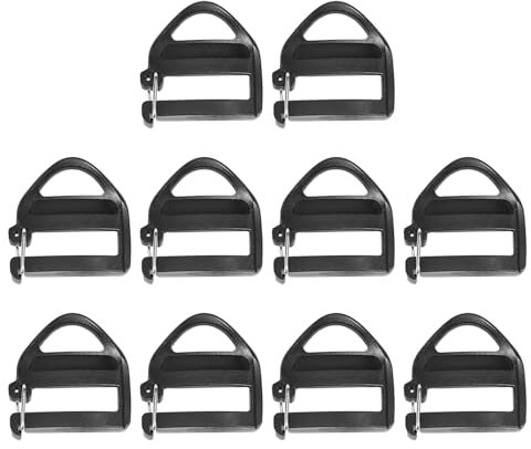 EHDWXVZM 10 Pezzi Fibbie Di Ricambio Per Zaino, In Plastica Per Cinghie, Di Fissaggio, Regolabili e Di Riparazione