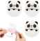 VYIBPDY 150 Stück Panda seifenblätter, seifenblätter für unterwegs,tragbare Seifenblätter (Jasmin/Zitrone/Rose)