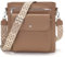 YISUOHOOM Handtasche Damen Mittelgroß Umhängetasche Damen Crossbody Bag Veganes Leder Schultertasche mit Vielen Fächern Khaki