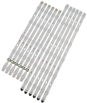 AXTGBHL 12pcs LED Falta de retroiluminación Fit for Samsung UE48JU6000 BN96-34793A BN96-34794A S_5U75_48_FL_R6 S_5U75_48_FL_L5 LM41-00121G 00121H