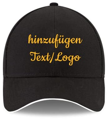 ERICAT personalisiert Cap personalisierte Basecap personalisierte Kappe personalisiertes Baseball Cap mit Foto/Logo/Text Kappe selbst gestalten Trucker Caps für Männer & Frauen in großen Mengen