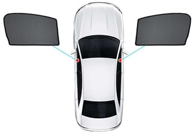BPQYSBLD Coche Ventanas Laterales Parasoles para Hyundai H1 UV Protección Accesorios,2*FrontWindows