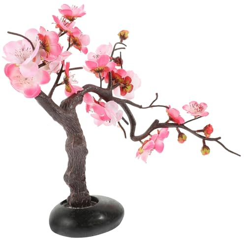 NULYLU Lebensechte Pflaumenblüten Sushi Tellerdekoration aus Kunststoff Kreative und Filigrane Blume als Dekoratives Zubehör für Japanische Restaurants