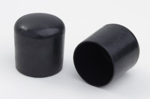 4 Stück Stuhlbeinkappe Stuhlbeinschutz Bodenschutz Stuhlschoner Kunststoff schwarz Durchmesser 25mm, für alle Böden im Innen- und Aussenbereich