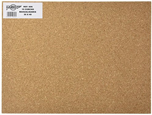 Faibo 606 - Plancha de corcho, 10 unidades