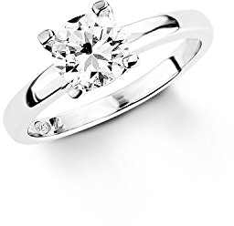 Amor Damen-Ring 925 Silber rhodiniert Zirkonia weiß Gr. 54 (17.2) - 390453