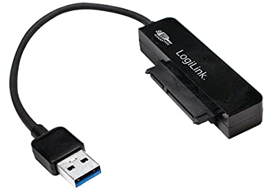 LogiLink AU0012A USB 3.0 Adapter/Konverter auf 2,5 Zoll (6,35 cm) SATA schwarz
