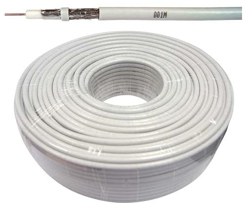 NVS Cavo Parabola Schermato Antenna Diametro 5 Mm Lunghezza 50 Mt