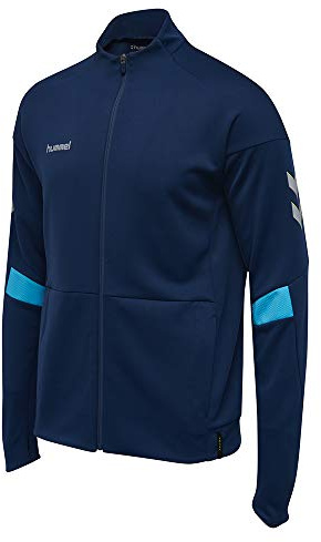 hummel Mens Tech Move Poly Zip Jacket, Blue, Medium