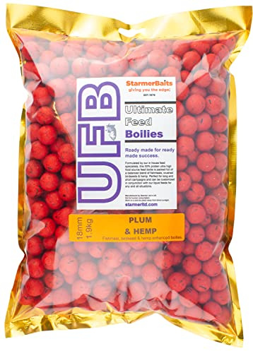 Ultimate feed boilies / 20mm / 1.9kg / Plum & hemp