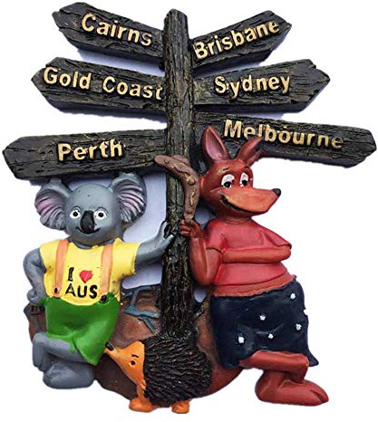 Australia Animal kangaroo Koala Street sign Fridge Magnet Travel Sticker Souvenir,Home & Kitchen Decoration. Australia refrigerator magnet