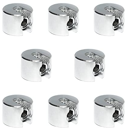 Stoppklemme aus Edelstahl V4A - Seilklemme Drahtklemme Drahtseil Klemme Drahtseilklemme (4mm, 8 Stück)