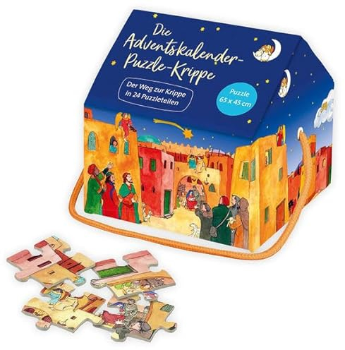 Die Adventskalender-Puzzle-Krippe