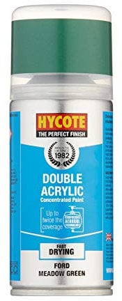 Hycote Double Acrylic Aerosol Car Spray Paint, Ford - Meadow Green, 150 ml