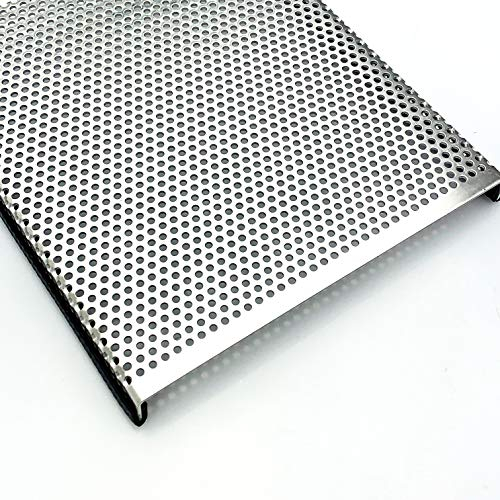 Aluminium 1,5mm dick Terrariumabdeckung mit Kantenschutz Lochblech RV 3-5 Schutzgitter, Größe nach Maß (1000mm x 500mm)