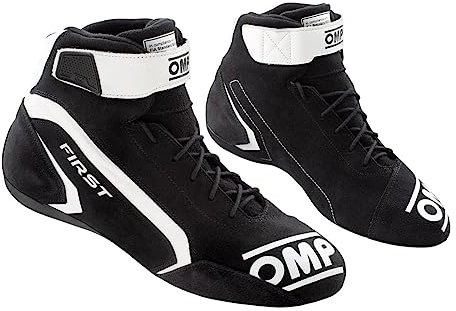 Omp Unisex Schuhe First Race My2021 Schwarz/Weiß, Größe 43 Fia 8856-2018 Bootsschuh, Standard, EU 43