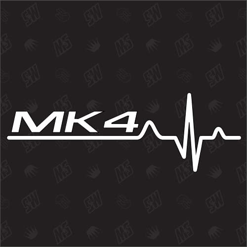 MK4 Herzschlag - Sticker kompatibel mit Ford