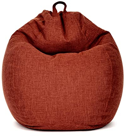 Green Bean Indoor Sitzsack mit 200 Liter mit EPS-Perlen Füllung Kuschelig Weich Waschbar - Drinnen Stoff Bodenkissen Liegekissen Sitzkissen Lounge - Cherry Rot