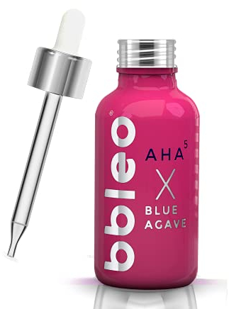 BBLEO AHA⁵ X BLUE AGAVE, Hochdosiertes Niacinamid 5% (Vitamin B3) Nachtserum 30ml, Hyaluron Fruchtsäure-Komplex aus Traube Apfel & Zitrone, vegane Naturkosmetik gegen unreine Haut & Pigmentflecken