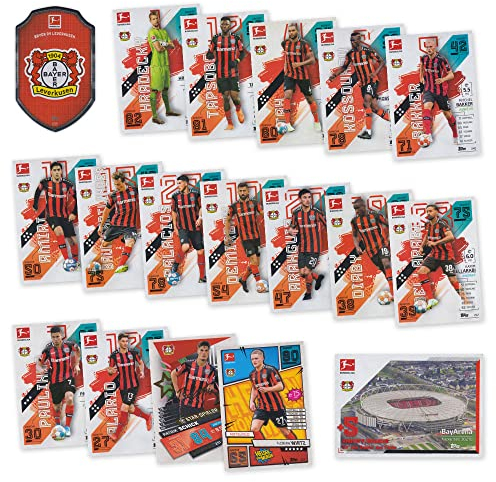 Match Attax Fußball Bundesliga 2021/2022 - B04 Leverkusen Sammelkarten Set - 18 Karten inkl. Stadion Club u.a.