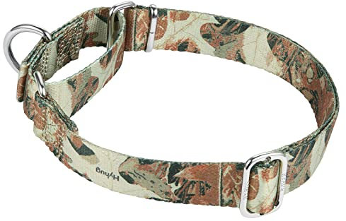 Hyhug Martingale-Halsband für große Hunde | Fluchtfest, Hochwertiges Nylon, Langlebig, Ohne Ziehen, Ideal für Training & tägliche Spaziergänge (Groß, Waldkamo)