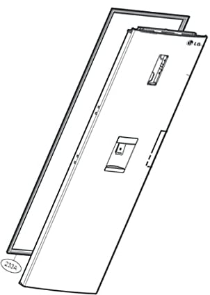 Door Seal (Fridge Part) Fridge, Fridge, Freezer ADX73591425 LG Fridge, Fridge, Freezer ADX73591425 LG