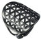 Amaxer Blume des Lebens Samen des Lebens Mandala Heilige Geometrie Schwarz Ton Ring für Frauen Statement ausgehöhlte verstellbare Bandring Schmuck für Frauen, Edelstahl (Schwarz)