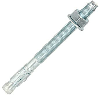 Isolbau Bolzenanker - Schwerlastanker aus verzinktem Stahl mit ETA Zulassung, Option 7 - M12 x 140 mm, fixierbare Dicke: 58 mm - 10 Stück