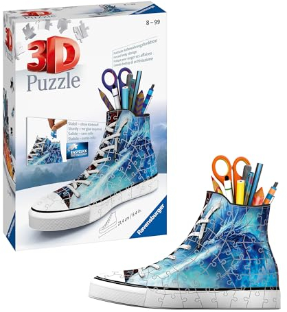 Ravensburger 3D Puzzle 11566 - Sneaker Mystische Drachen - Praktischer Stiftehalter - Schreibtisch-Organizer für Erwachsene und Kinder ab 8 Jahren