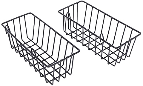 Ferleiss Wandgitter-Hängekorb, Drahtkorb, Gitterwand-Aufbewahrungskorb, Wandhalterung, Körbe, Ausstellungsregale für Küche, Zuhause